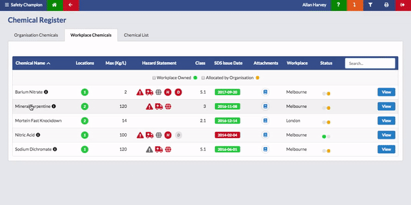 safety champion safety software chemical management module chemical management software