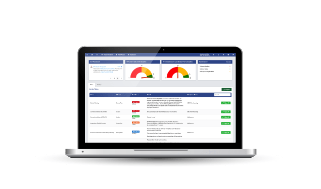 safety champion WHS software with easy overview dashboard