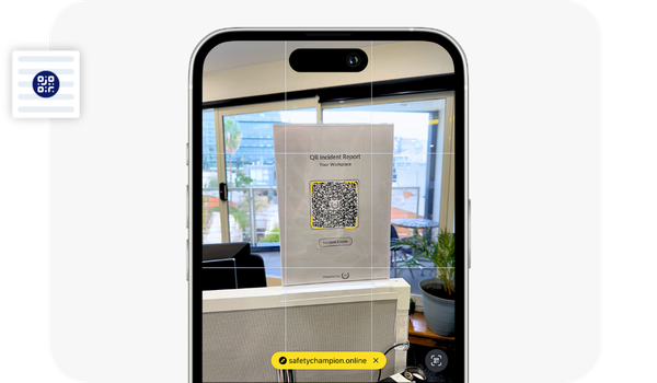 Accessible reporting via QR Codes